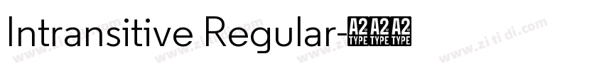 Intransitive Regular字体转换
